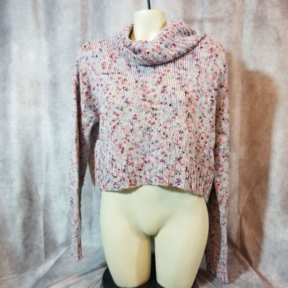 SWEATER SALE 3/$30  BP Multicolor Cowl Neck Sweater Size Small - Picture 2 of 7